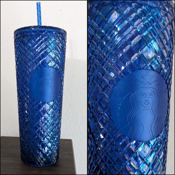 Starbucks Other - SOLD Starbucks NEW 2022 Sapphire Blue Venti Jewel Cup 24oz NWT